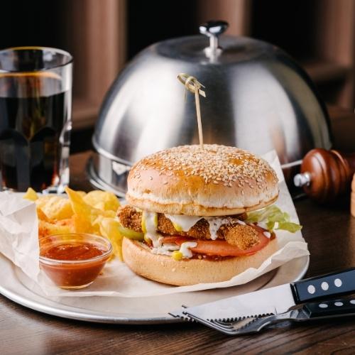 Charcoal Chicken Fillet Burger
