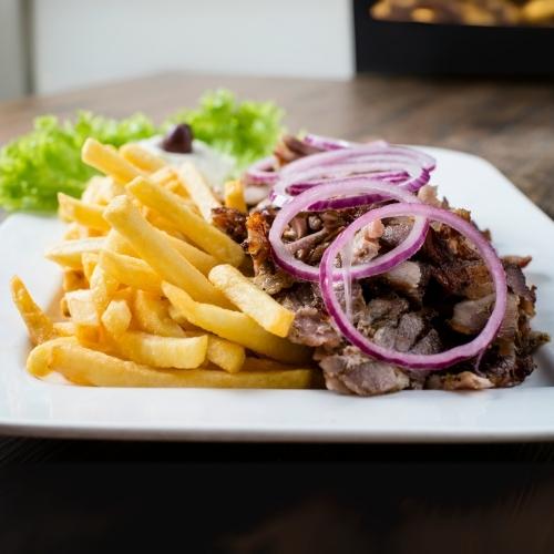Doner Meat and Chips