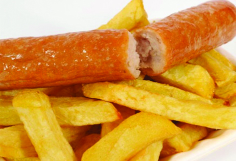 Jumbo Sausage and Chips