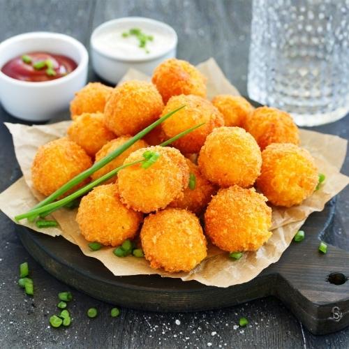 Twisted Dough Balls with Cheese