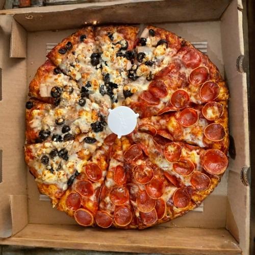Half and Half Pizza