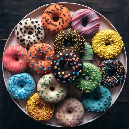 Mini Chocolate Doughnuts 10 Pcs